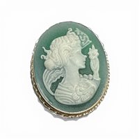 Brosche Mandile 1922 Dame Cammei  in Silber 2MSPCM145